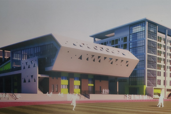 Steel structure engineering of the physical education and arts building of Qingping Experimental Middle School (nine-year system) in Shenzhen, Guangdong Province